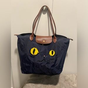 Longchamp Pilage Authentic MIAOU Cat Tote from Paris